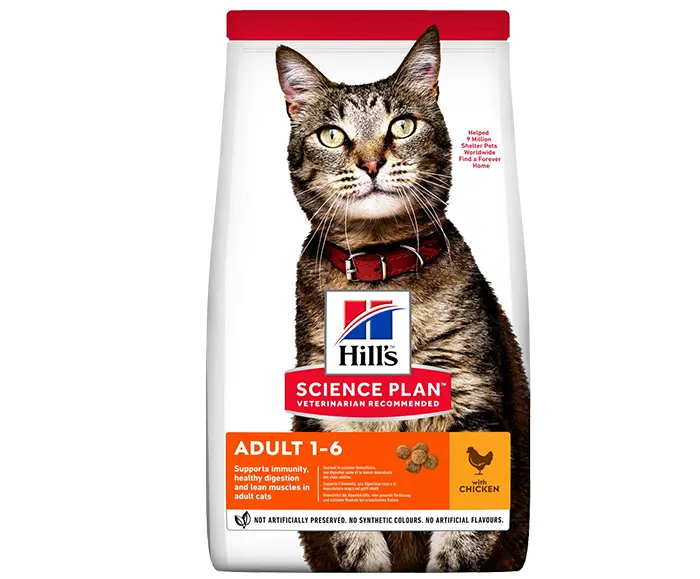 366cb0735398955918e333da45b37013.webp Croquettes chat adulte au poulet 1,5kg - Hill's Science Plan