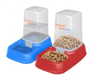 Distributeur manger et boire pour chat et chien