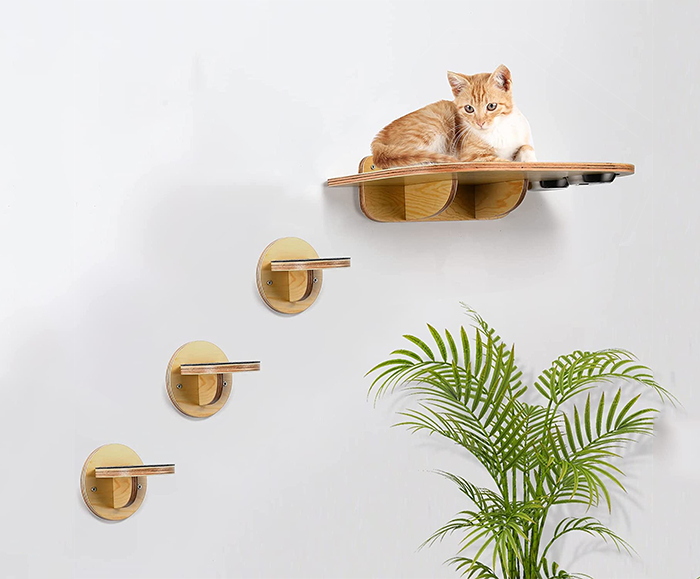 b56f68ce371f31ff1f0cd95bc8af5438.jpg Étagères murales d'escalade pour chat