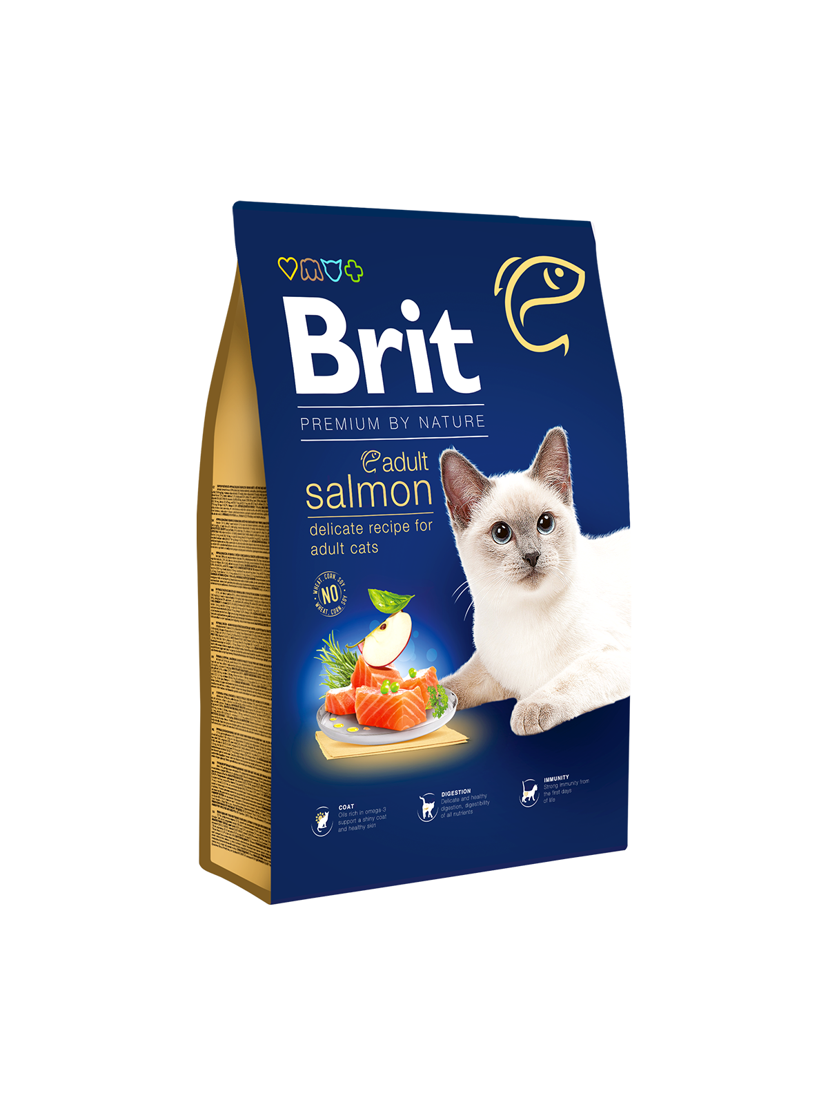 adult-salmon Brit Premium by Nature Chat Adulte Saumon
