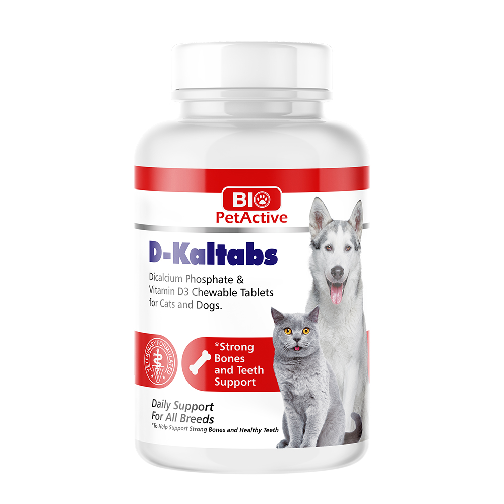 kaltab D-kaltabs - DiCalcium Phosphate & Vitamin D3 pour chats et chiens