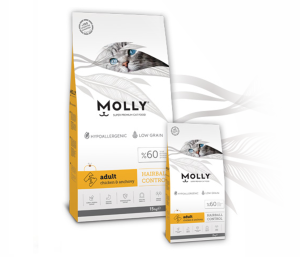 Croquette Molly Adult Chicken hairball control 2kg | 15kg