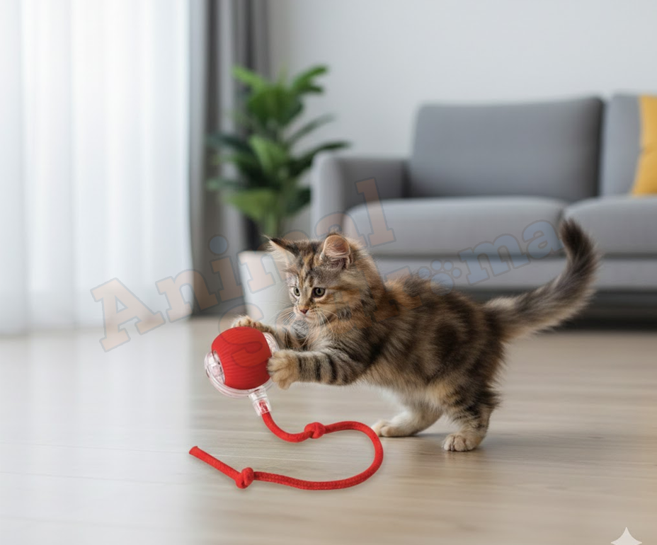 ffjjjs Jouet interactif pour chat, Balle électrique automatique à mouvements irréguliers